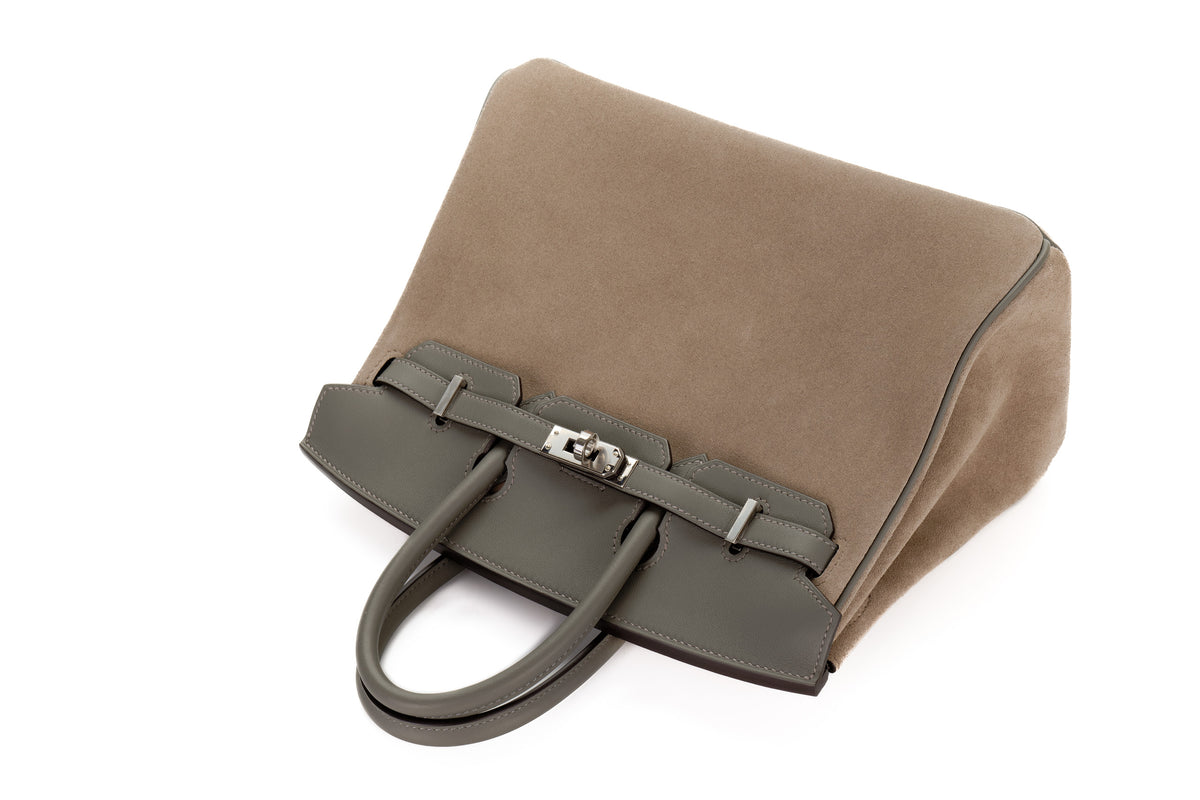 Hermès Birkin 25 Gris Caillou/Gris Meyer Grizzly & Swift Palladium Hardware - view 8