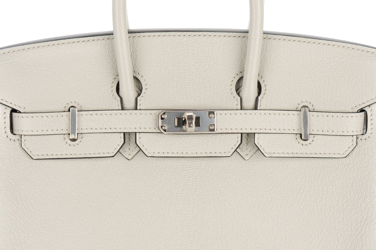 Hermès Birkin 25 HSS Gris Perle / Bleu Navy Chevre Palladium Hardware - view 7