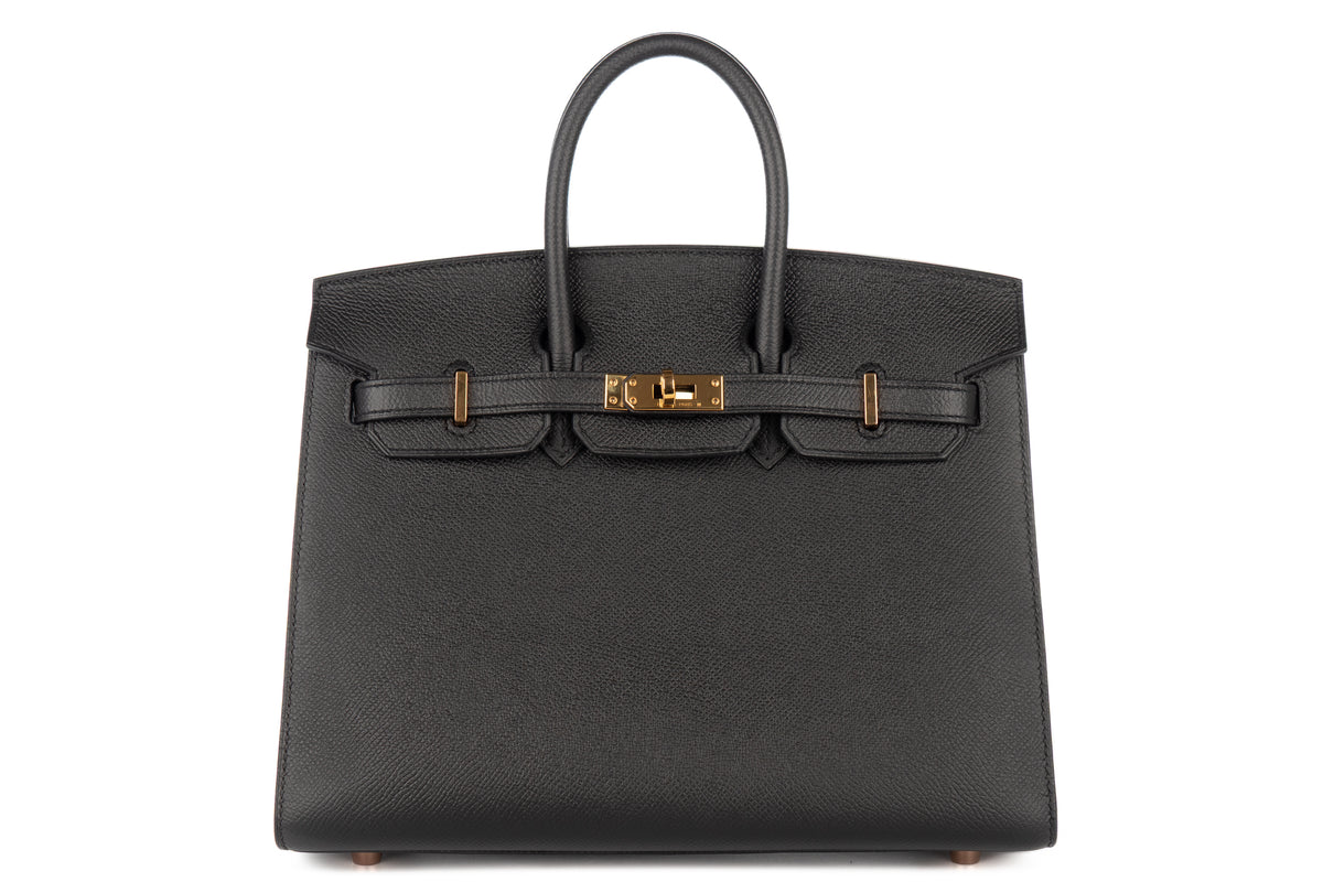 Hermès Birkin 25 HSS Noir - Black / Rubis Epsom Gold Hardware - view 1
