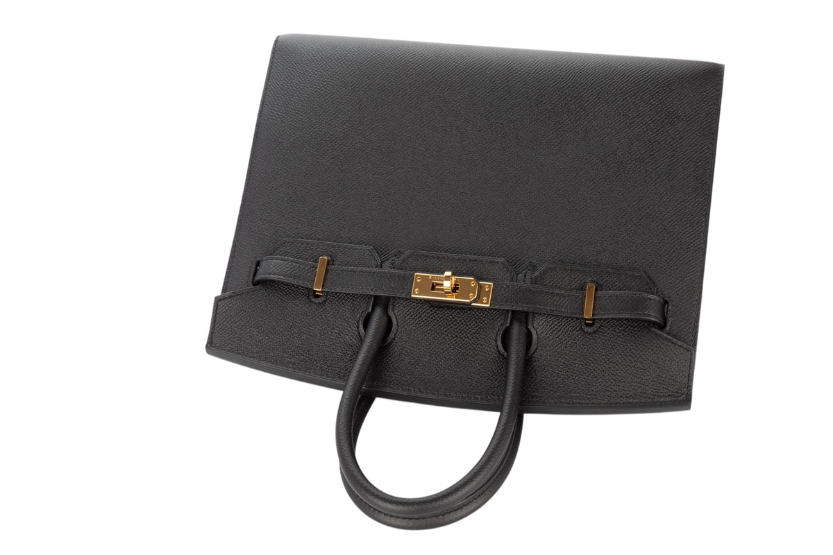 Hermès Birkin 25 HSS Noir - Black / Rubis Epsom Gold Hardware - view 8