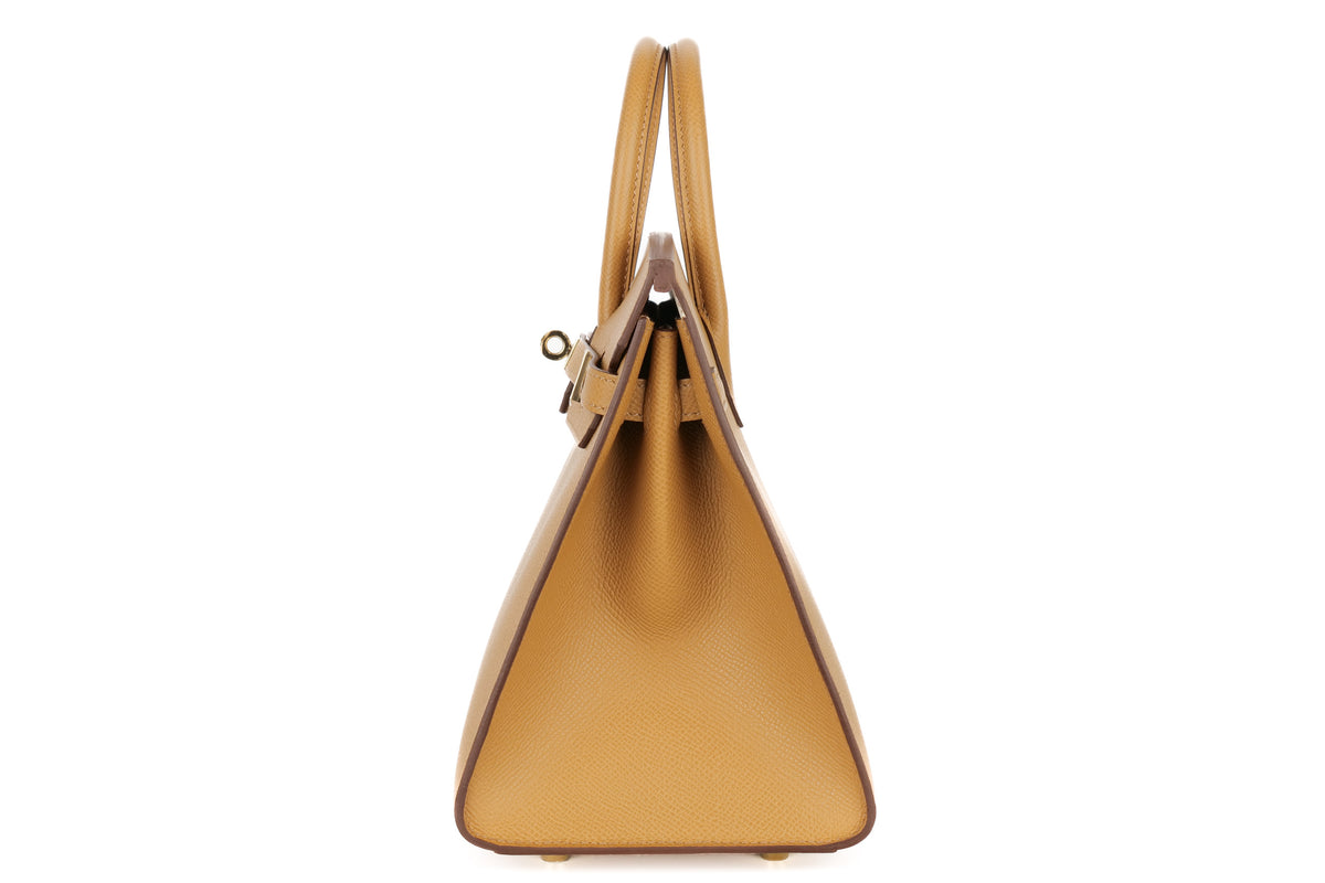 Hermès Birkin 25 HSS Verso Biscuit / Craie Epsom Sellier Permabrass Hardware - view 4