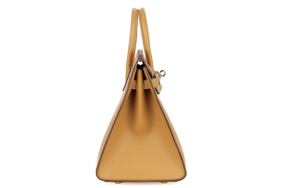 Hermès Birkin 25 HSS Verso Biscuit / Craie Epsom Sellier Permabrass Hardware - view 5