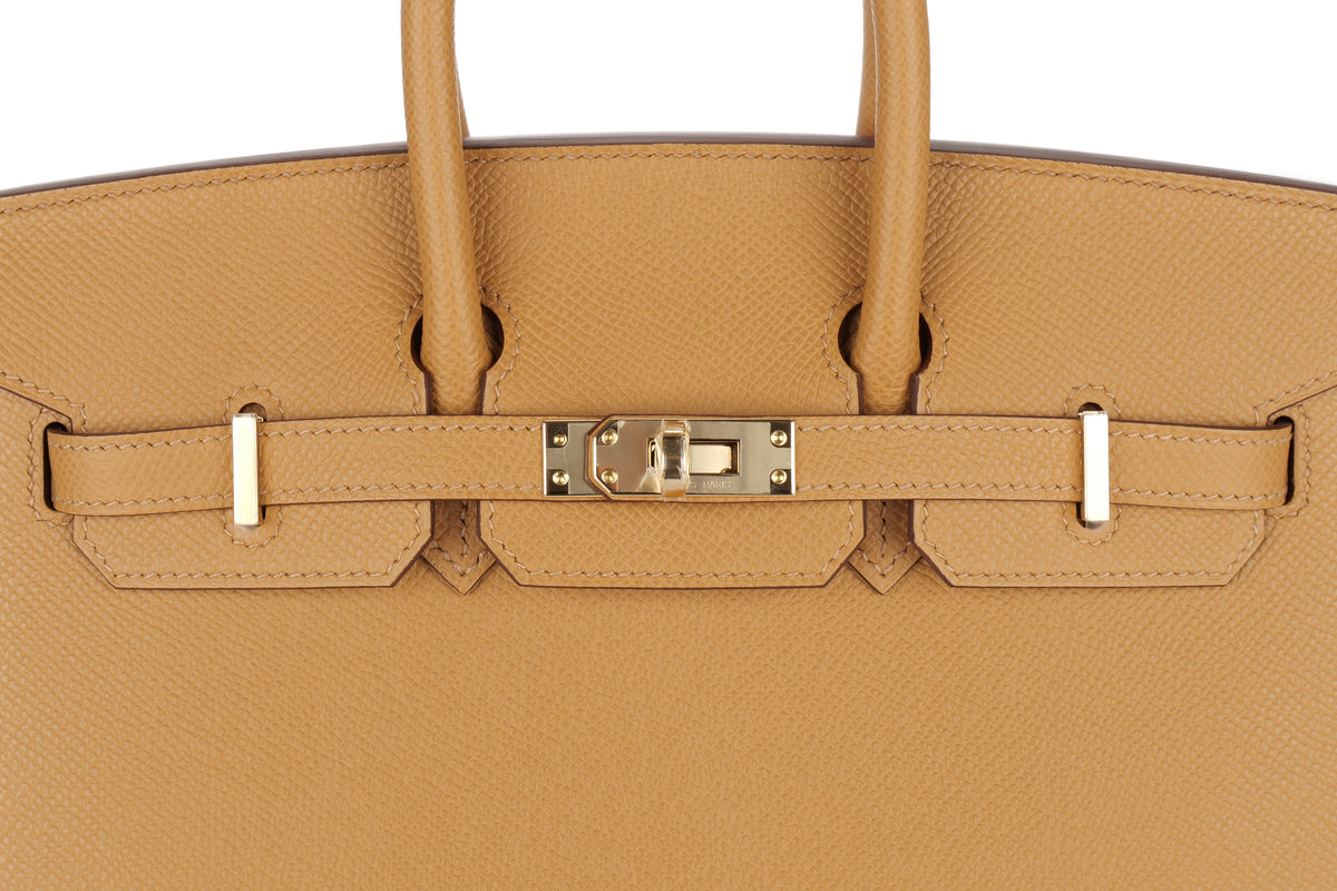 Hermès Birkin 25 HSS Verso Biscuit / Craie Epsom Sellier Permabrass Hardware - view 7