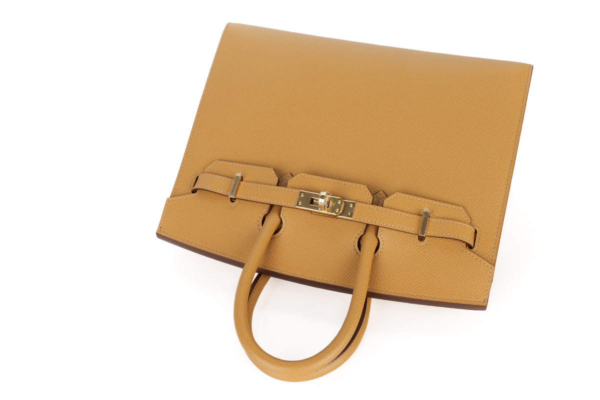 Hermès Birkin 25 HSS Verso Biscuit / Craie Epsom Sellier Permabrass Hardware - view 8