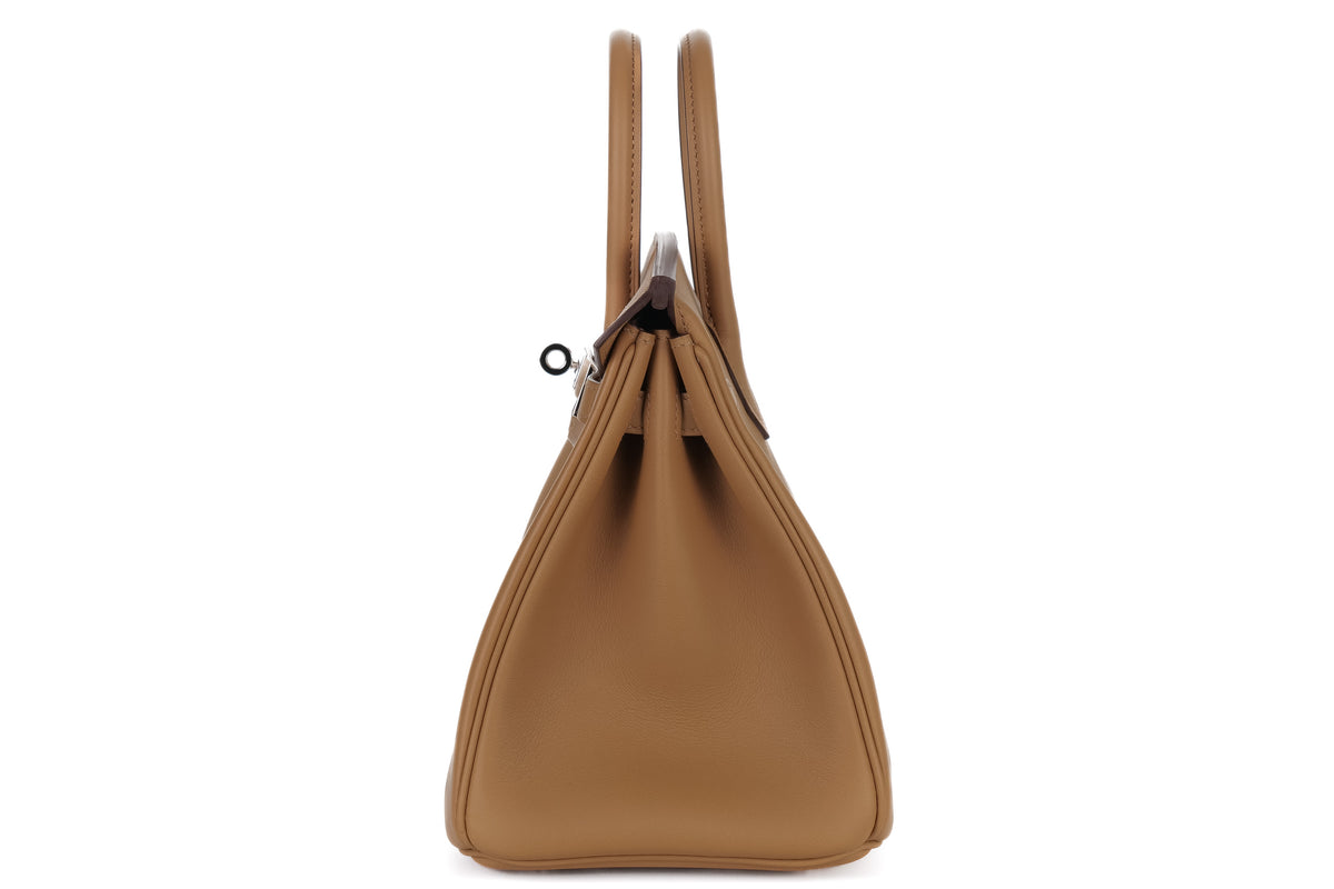 Hermès Birkin 25 In and Out Chai Swift Palladium Hardware - view 4