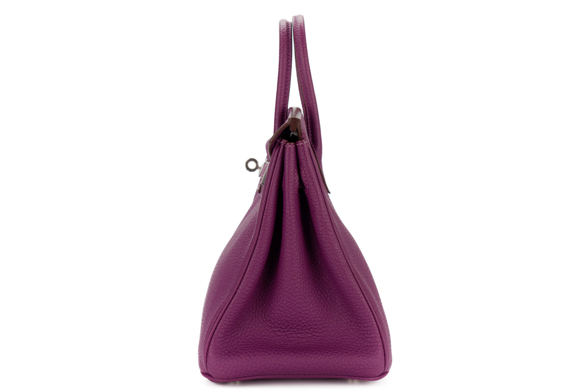 Hermès Birkin 25 Iris Togo Palladium Hardware - view 4