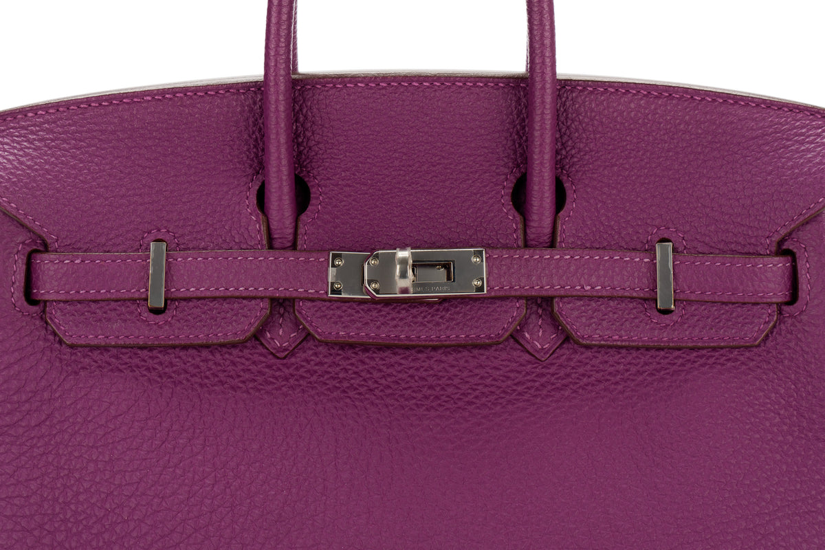 Hermès Birkin 25 Iris Togo Palladium Hardware - view 7