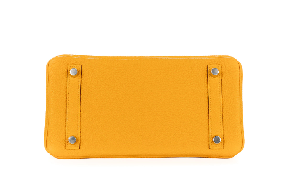 Hermès Birkin 25 Jaune Ambre Togo Palladium Hardware - view 6
