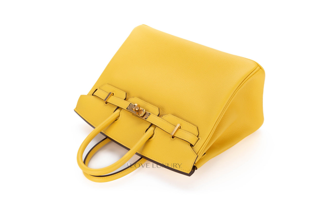 Hermès Birkin 25 Jaune de Naples Togo Gold Hardware - view 8