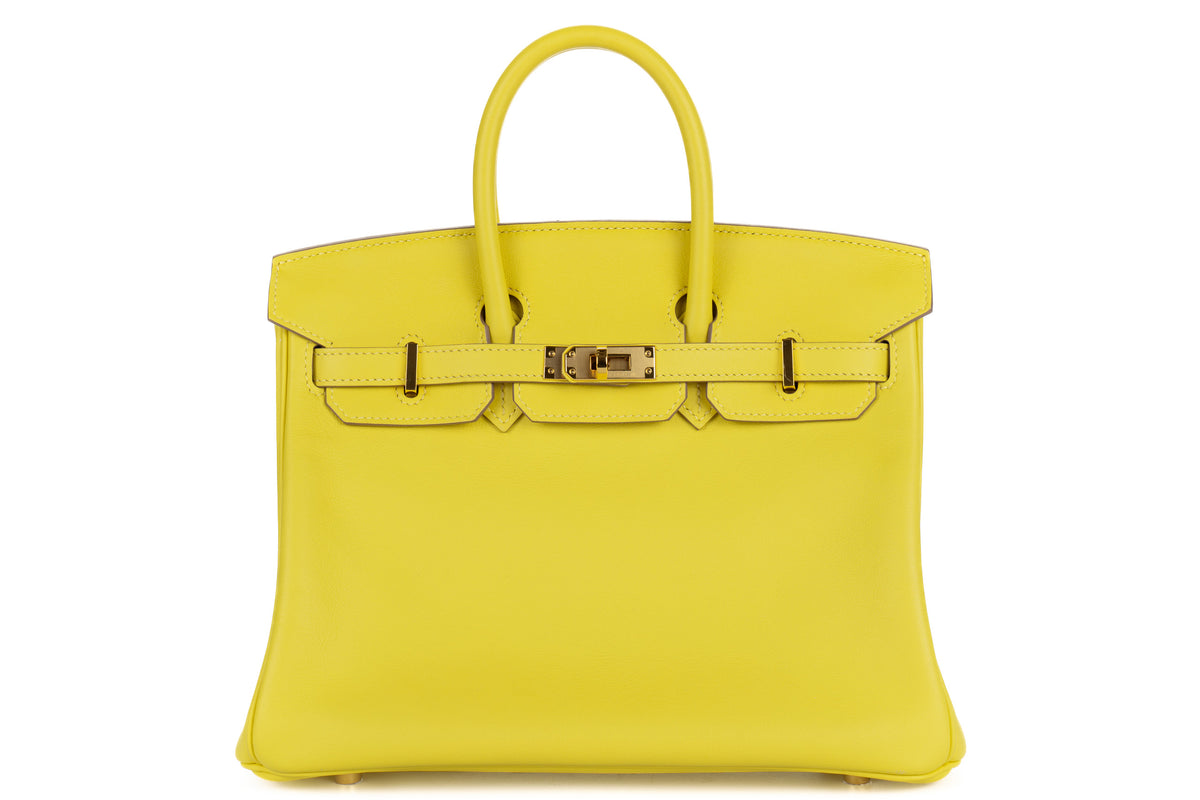 Hermès Birkin 25 Lime Swift Rose Gold Hardware - view 1