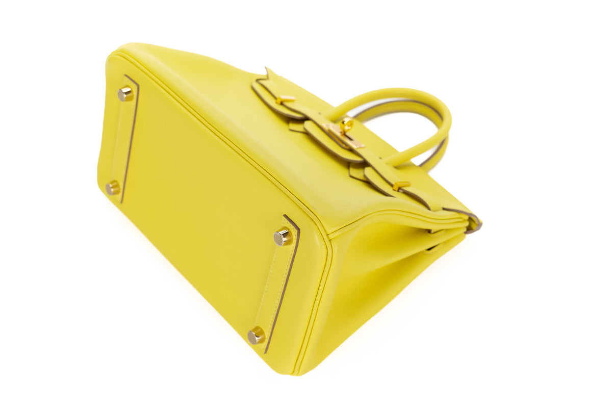 Hermès Birkin 25 Lime Swift Rose Gold Hardware - view 10