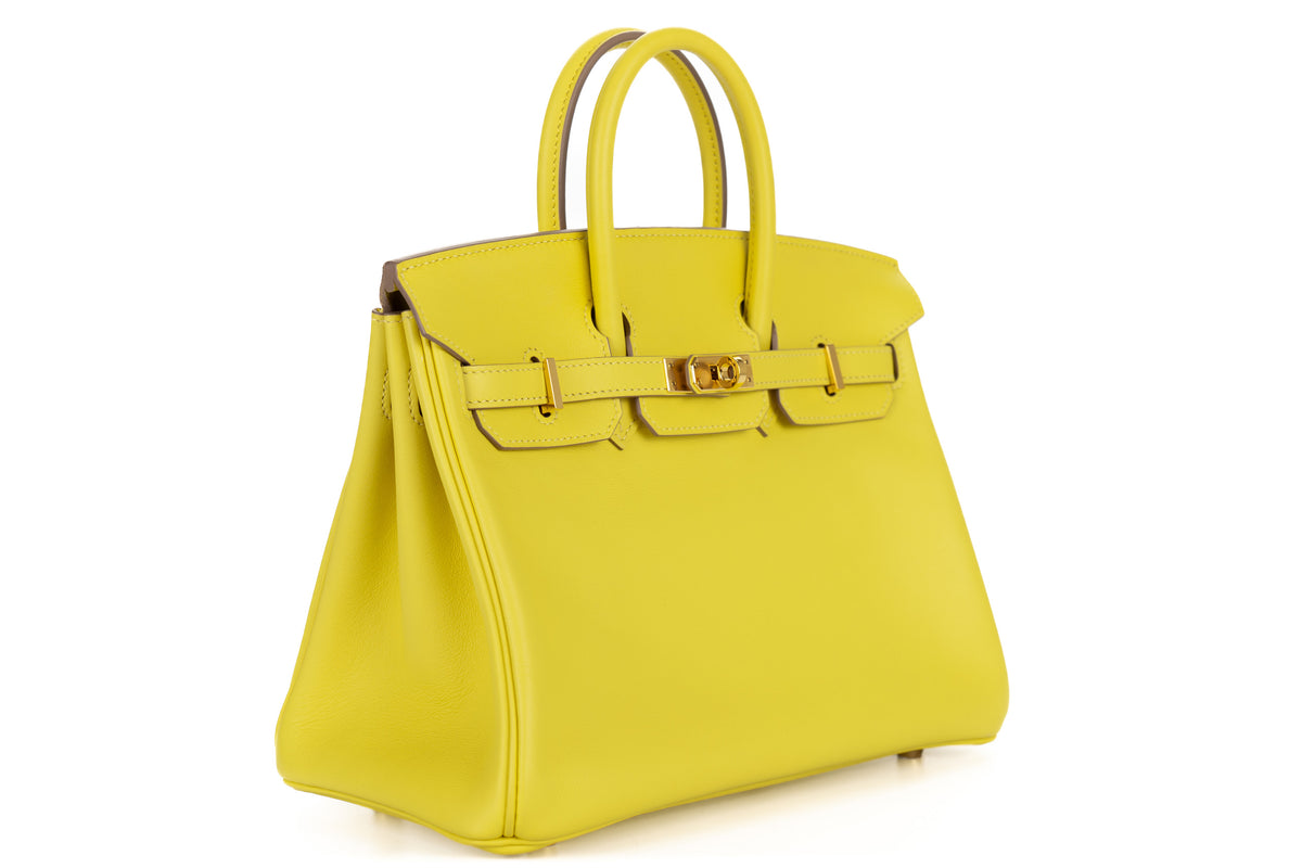 Hermès Birkin 25 Lime Swift Rose Gold Hardware - view 2
