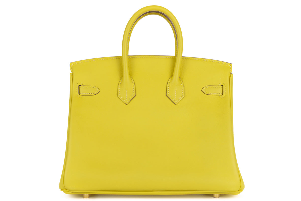 Hermès Birkin 25 Lime Swift Rose Gold Hardware - view 3