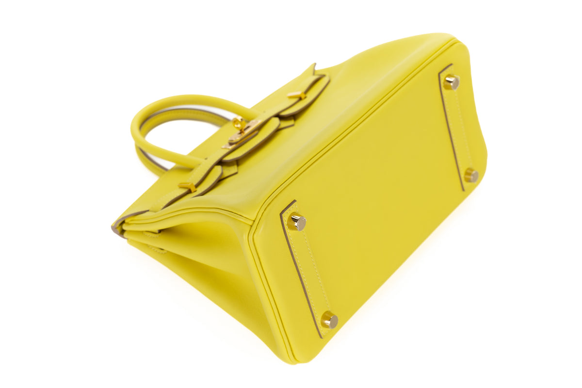 Hermès Birkin 25 Lime Swift Rose Gold Hardware - view 9