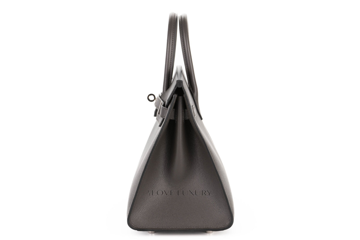 Hermès Birkin 25 Graphite Madame Palladium Hardware - view 4