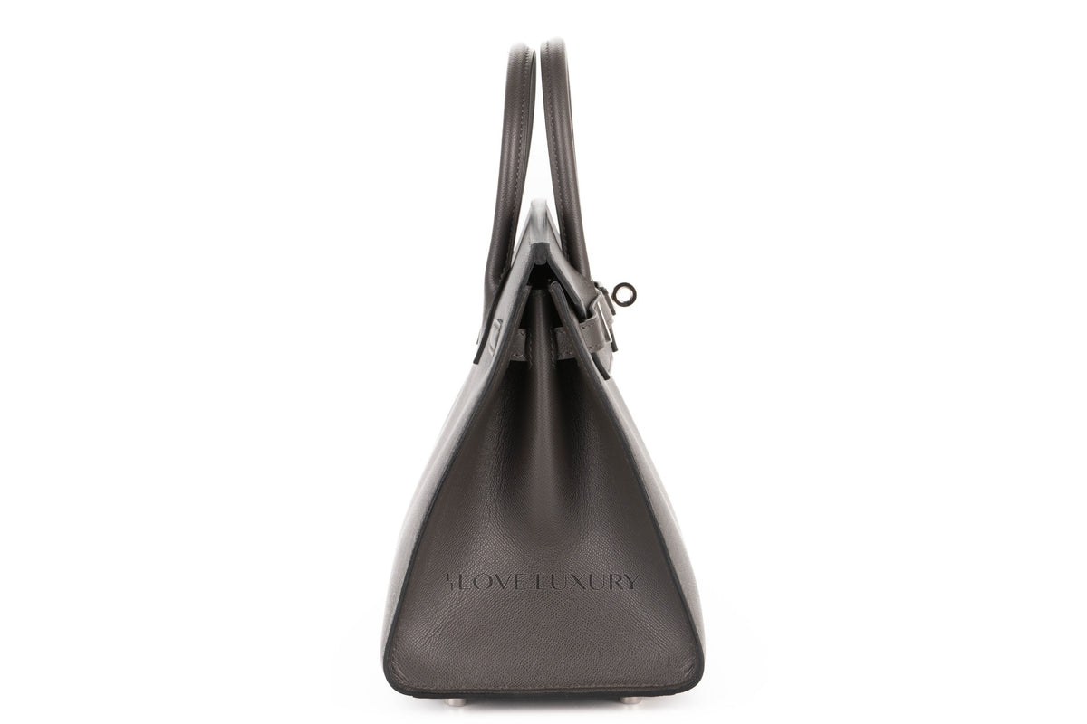 Hermès Birkin 25 Graphite Madame Palladium Hardware - view 5