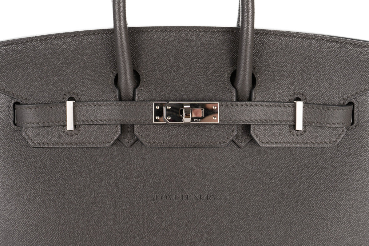 Hermès Birkin 25 Graphite Madame Palladium Hardware - view 7