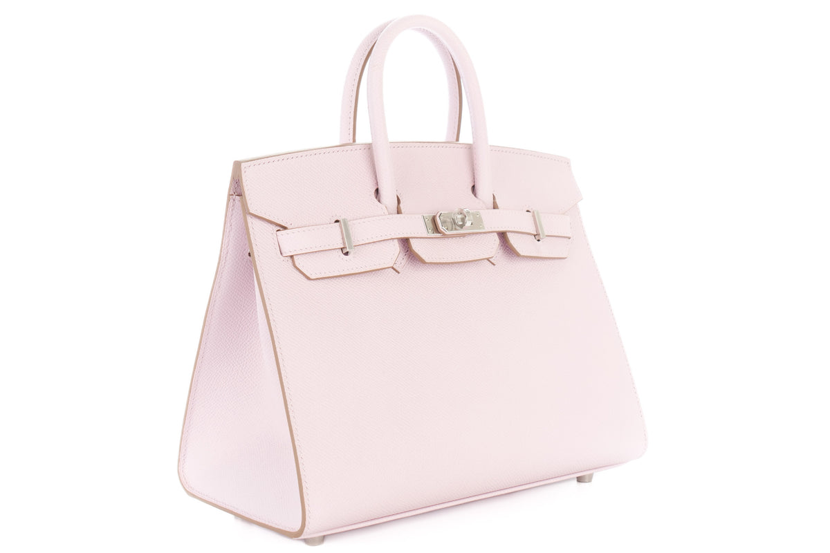 Hermès Birkin 25 Mauve Pale Epsom Sellier Palladium Hardware - view 2