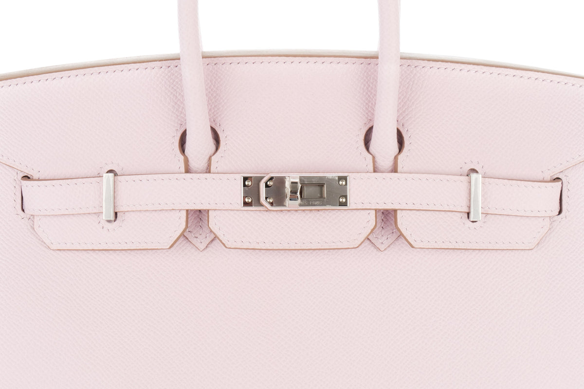 Hermès Birkin 25 Mauve Pale Epsom Sellier Palladium Hardware - view 7