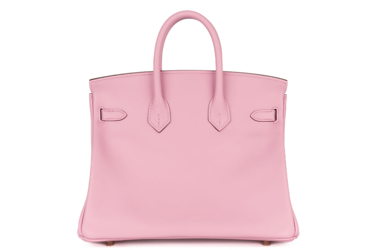 Hermès Birkin 25 Mauve Sylvester Swift Rose Gold Hardware - view 3