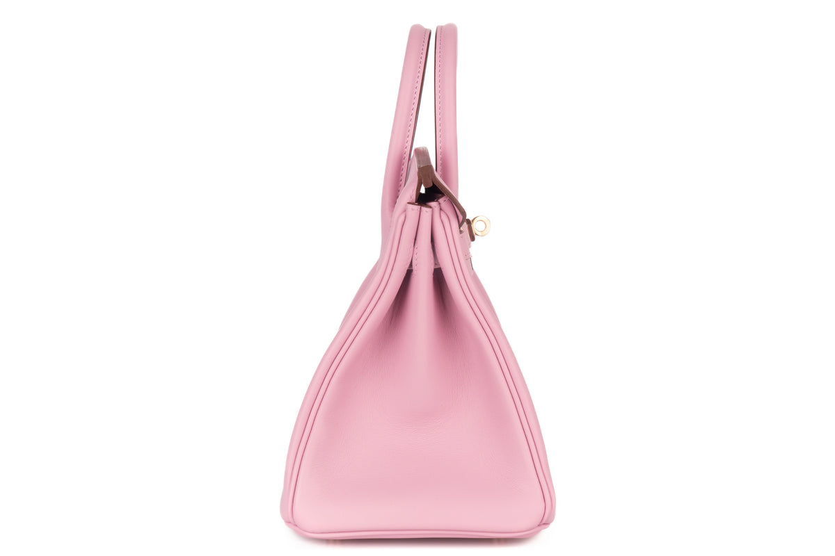 Hermès Birkin 25 Mauve Sylvester Swift Rose Gold Hardware - view 5