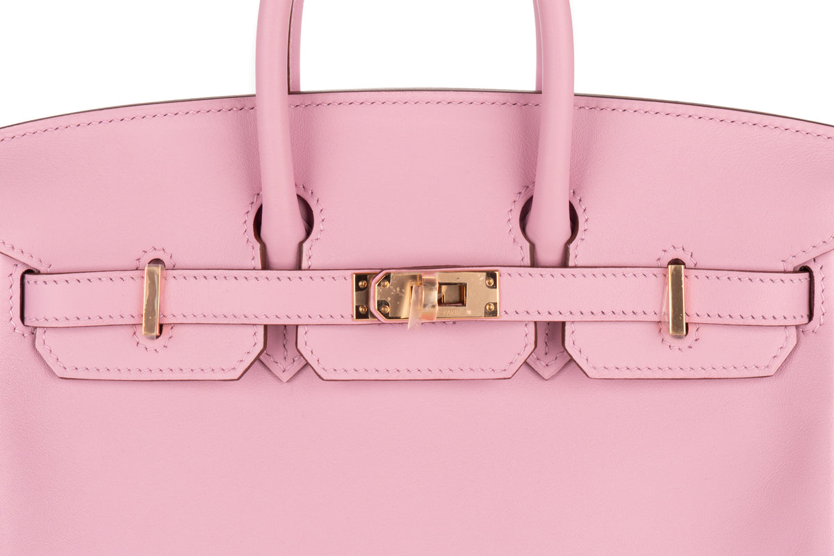 Hermès Birkin 25 Mauve Sylvester Swift Rose Gold Hardware - view 7