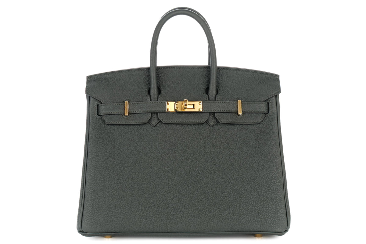 Hermès Birkin 25 New Vert Fonce Togo Gold Hardware - view 1