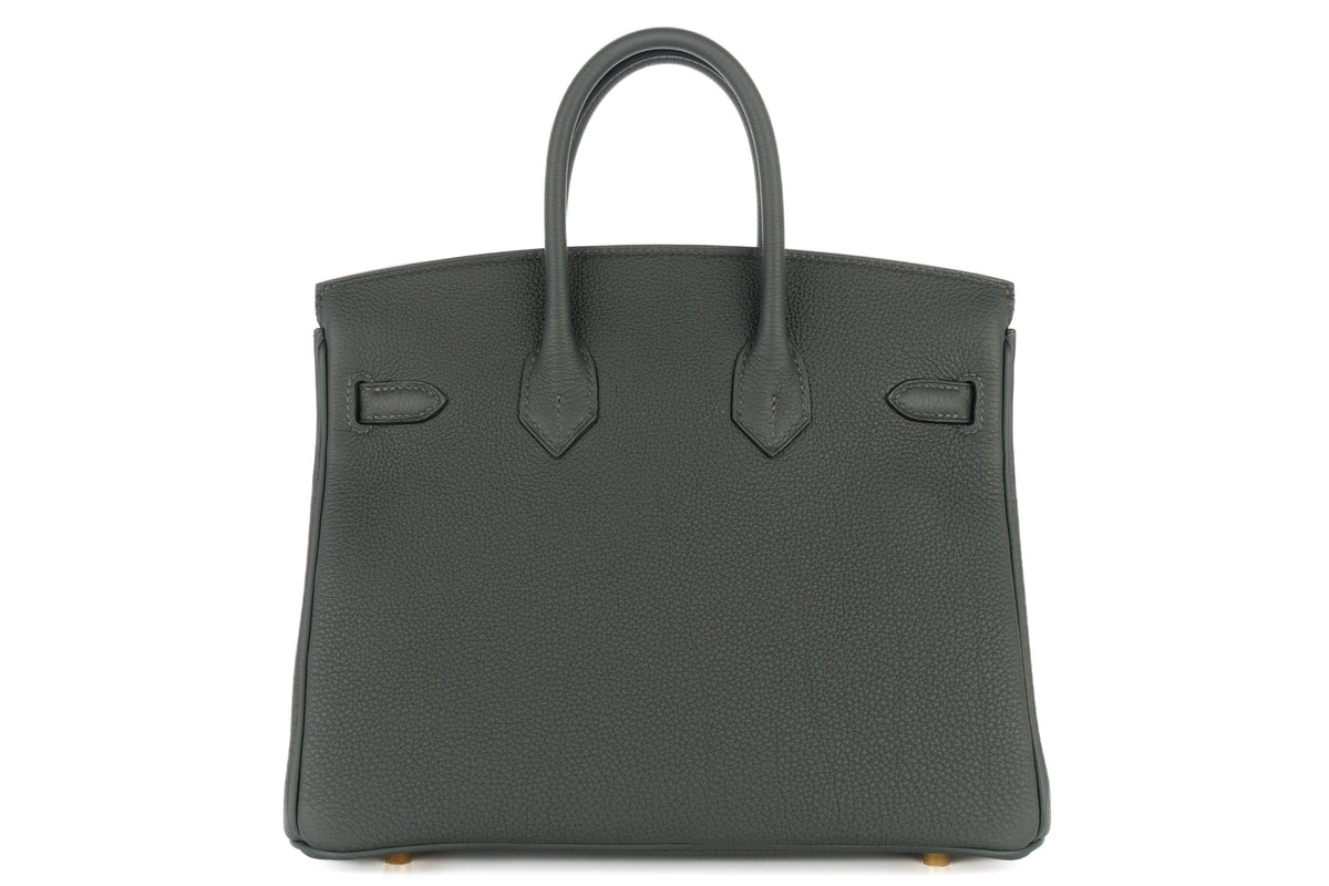 Hermès Birkin 25 New Vert Fonce Togo Gold Hardware - view 3