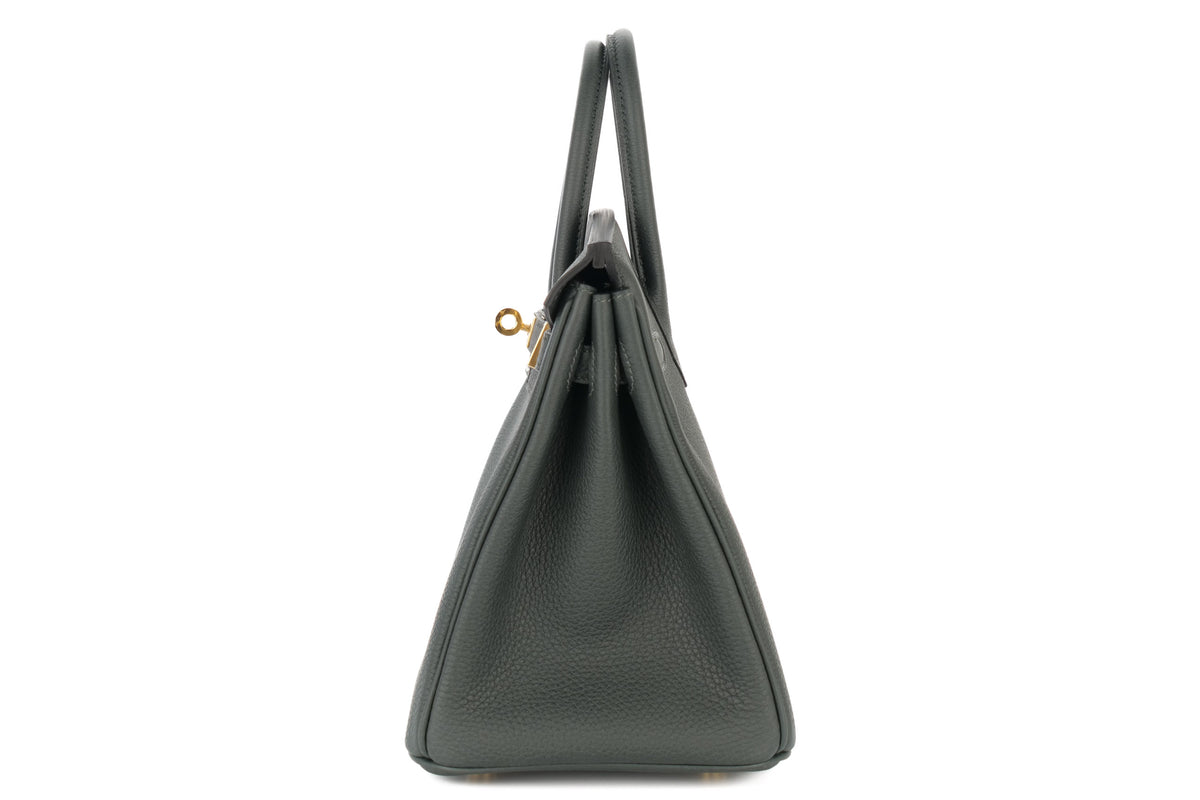 Hermès Birkin 25 New Vert Fonce Togo Gold Hardware - view 4