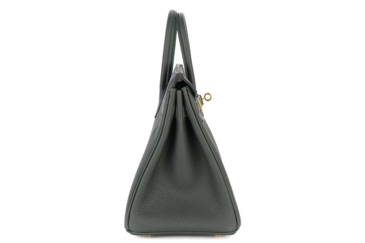 Hermès Birkin 25 New Vert Fonce Togo Gold Hardware - view 5