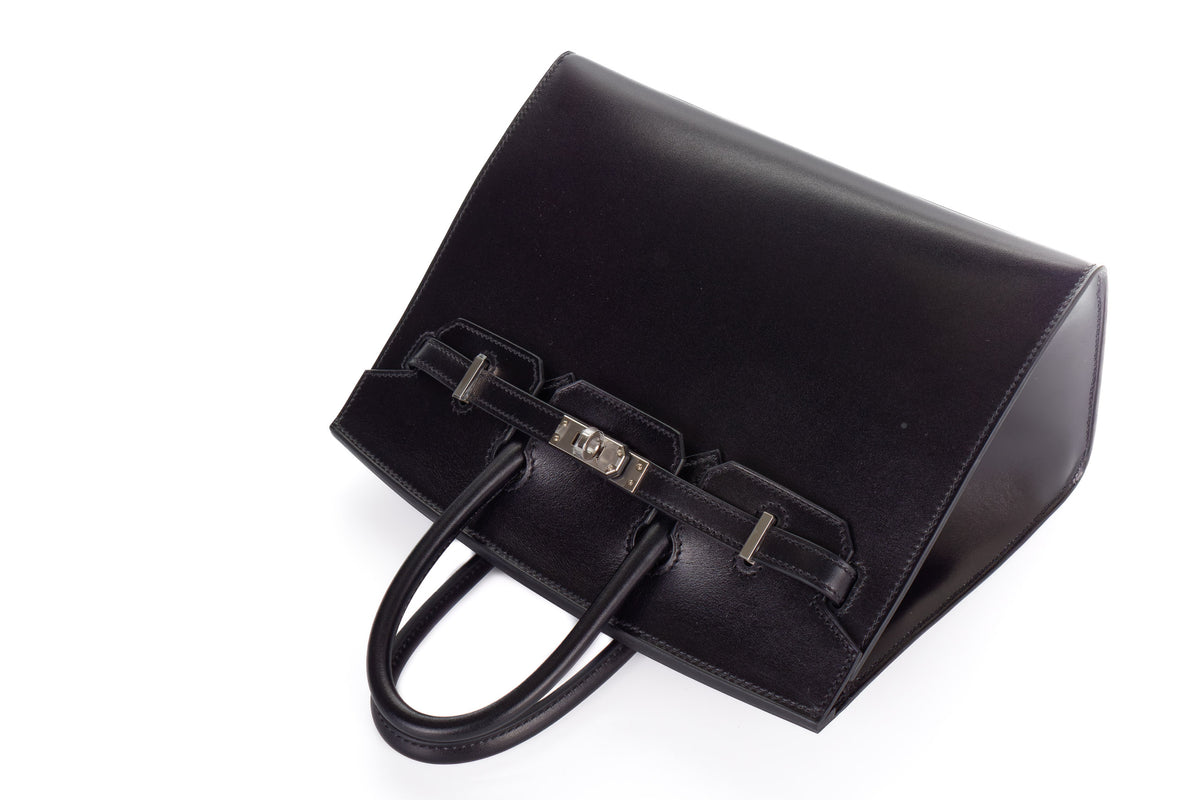 Hermès Birkin 25 Noir/Black Box Leather Palladium Hardware - view 8