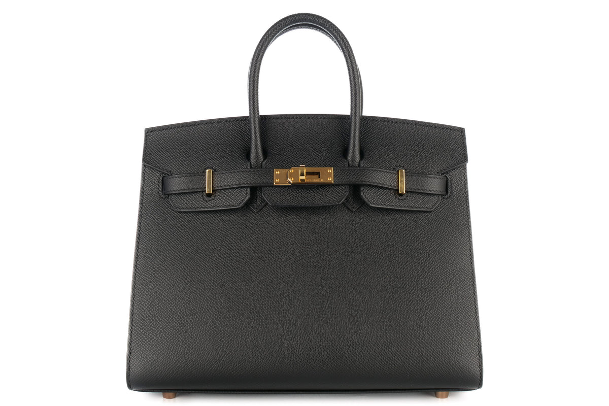 Hermès Birkin 25 Noir / Black Epsom Sellier Gold Hardware - view 1