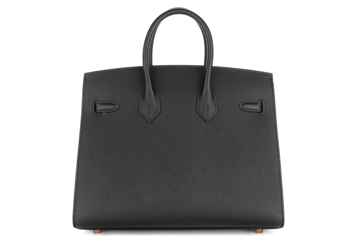 Hermès Birkin 25 Noir / Black Epsom Sellier Gold Hardware - view 3