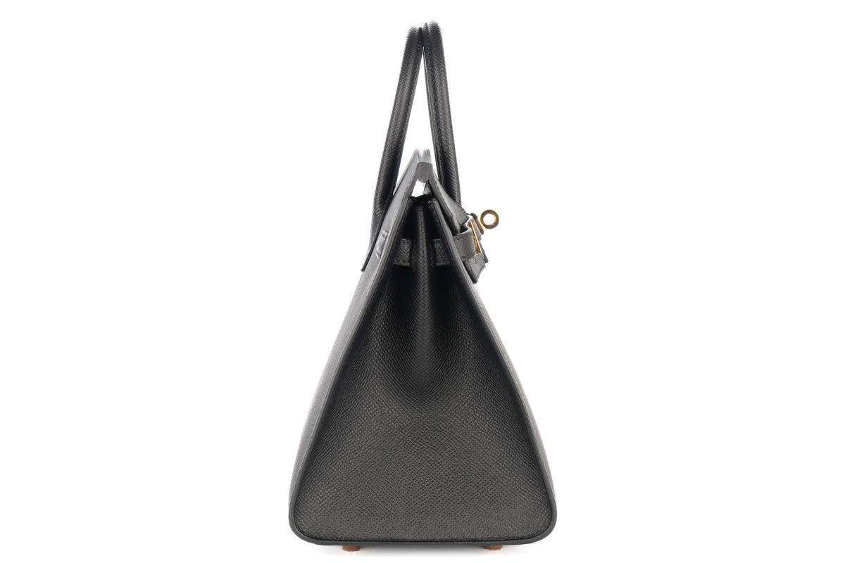 Hermès Birkin 25 Noir / Black Epsom Sellier Gold Hardware - view 5