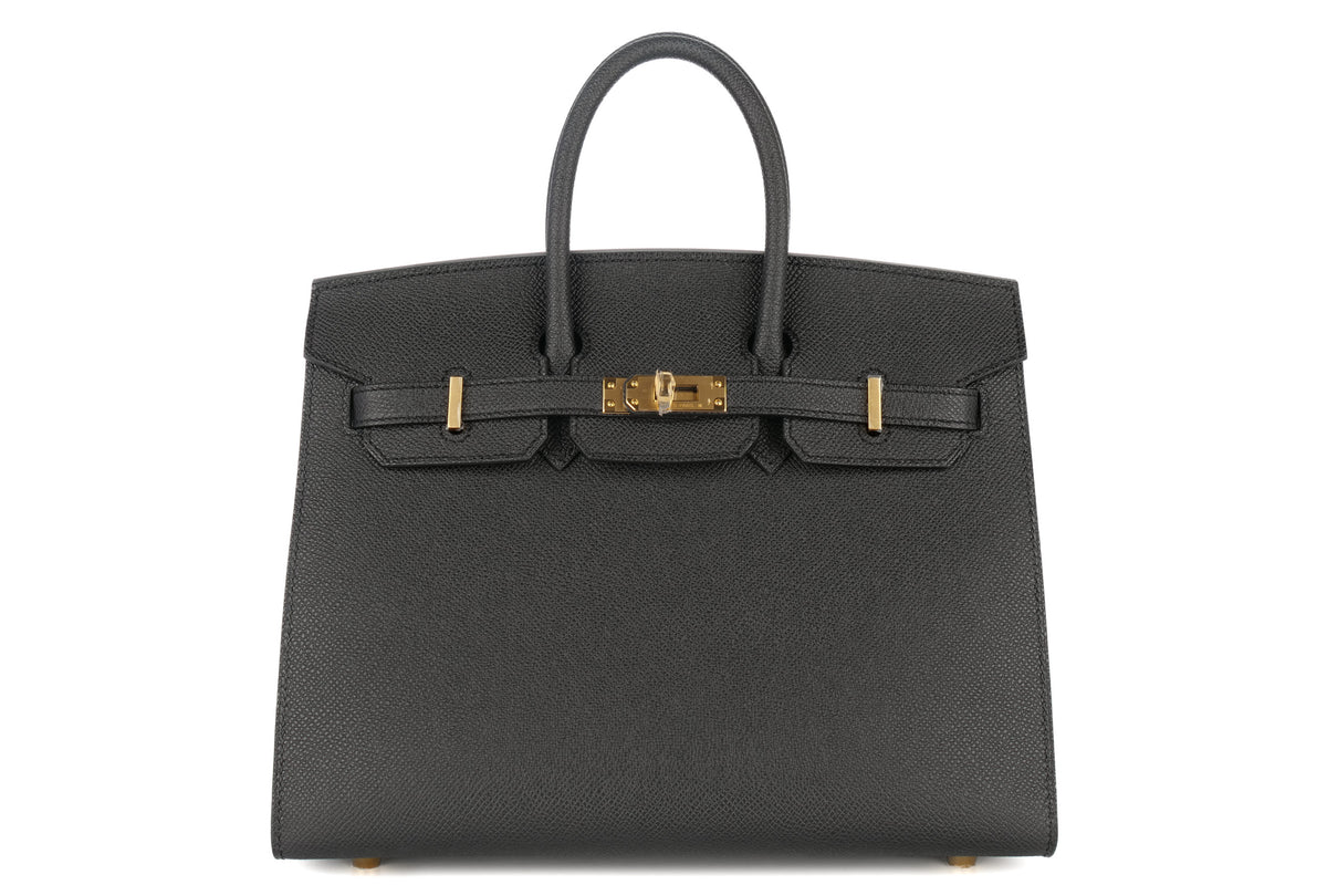 Hermès Birkin 25 Noir / Black Epsom Sellier Gold Hardware - view 1