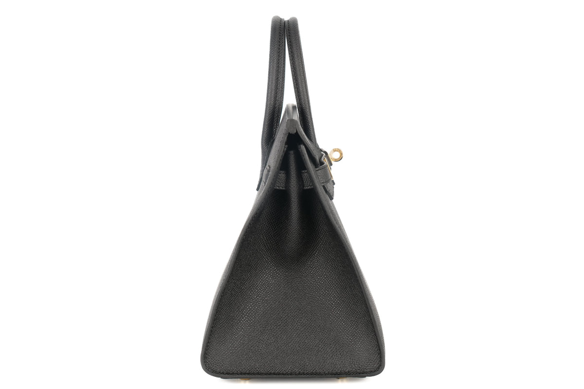 Hermès Birkin 25 Noir / Black Epsom Sellier Gold Hardware - view 5