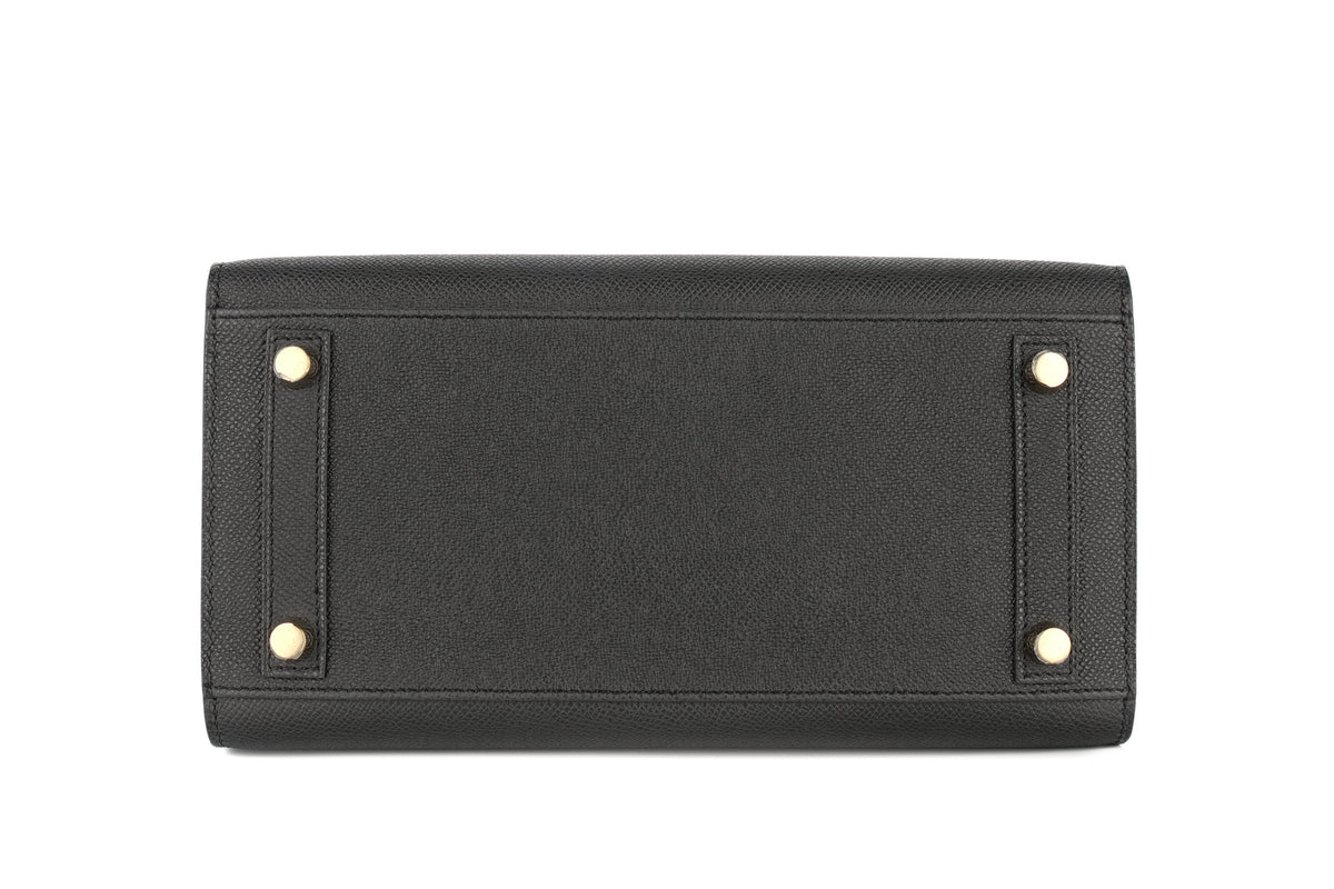 Hermès Birkin 25 Noir / Black Epsom Sellier Gold Hardware - view 6