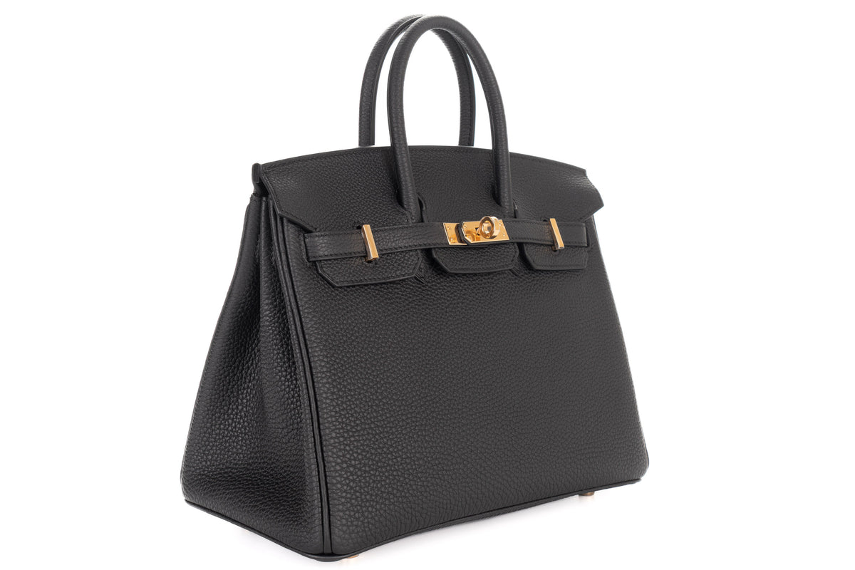 Hermès Birkin 25 Noir / Black Togo Gold Hardware - view 2
