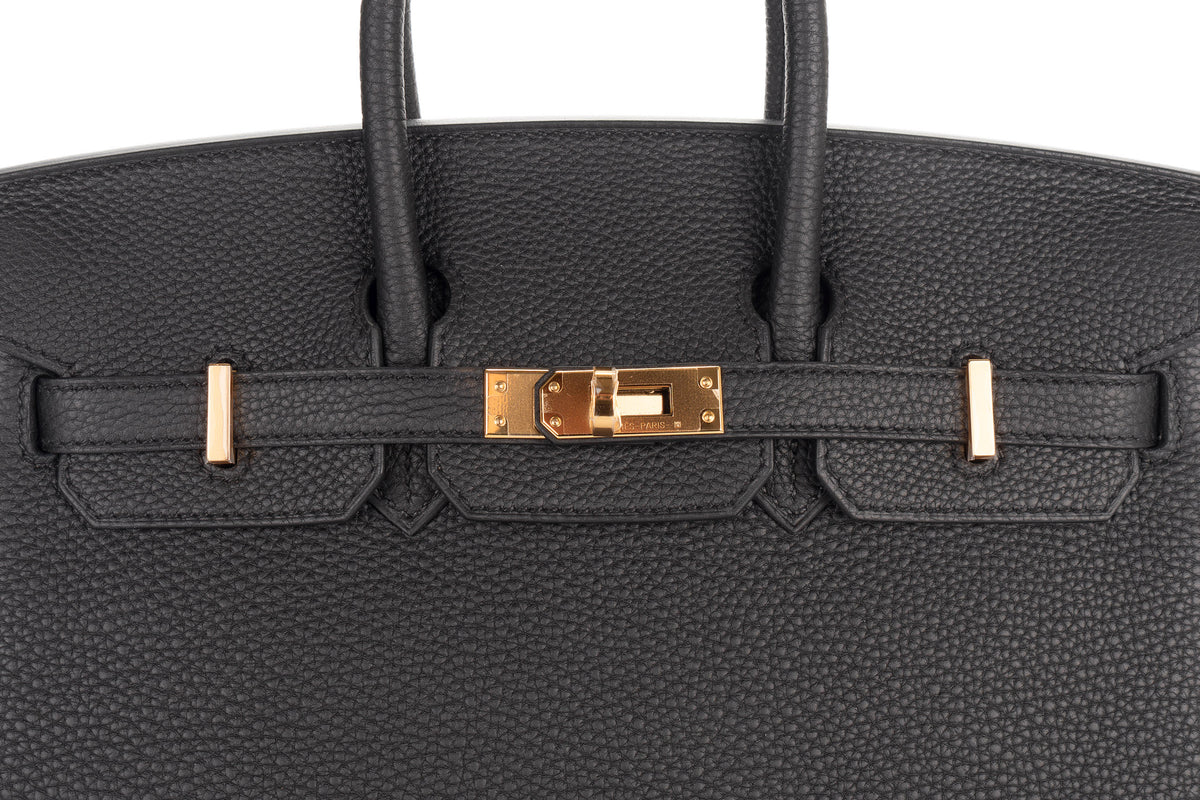 Hermès Birkin 25 Noir / Black Togo Gold Hardware - view 7