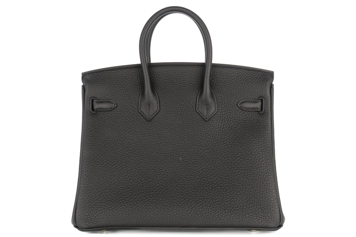 Hermès Birkin 25 Noir / Black Togo Palladium Hardware - view 3