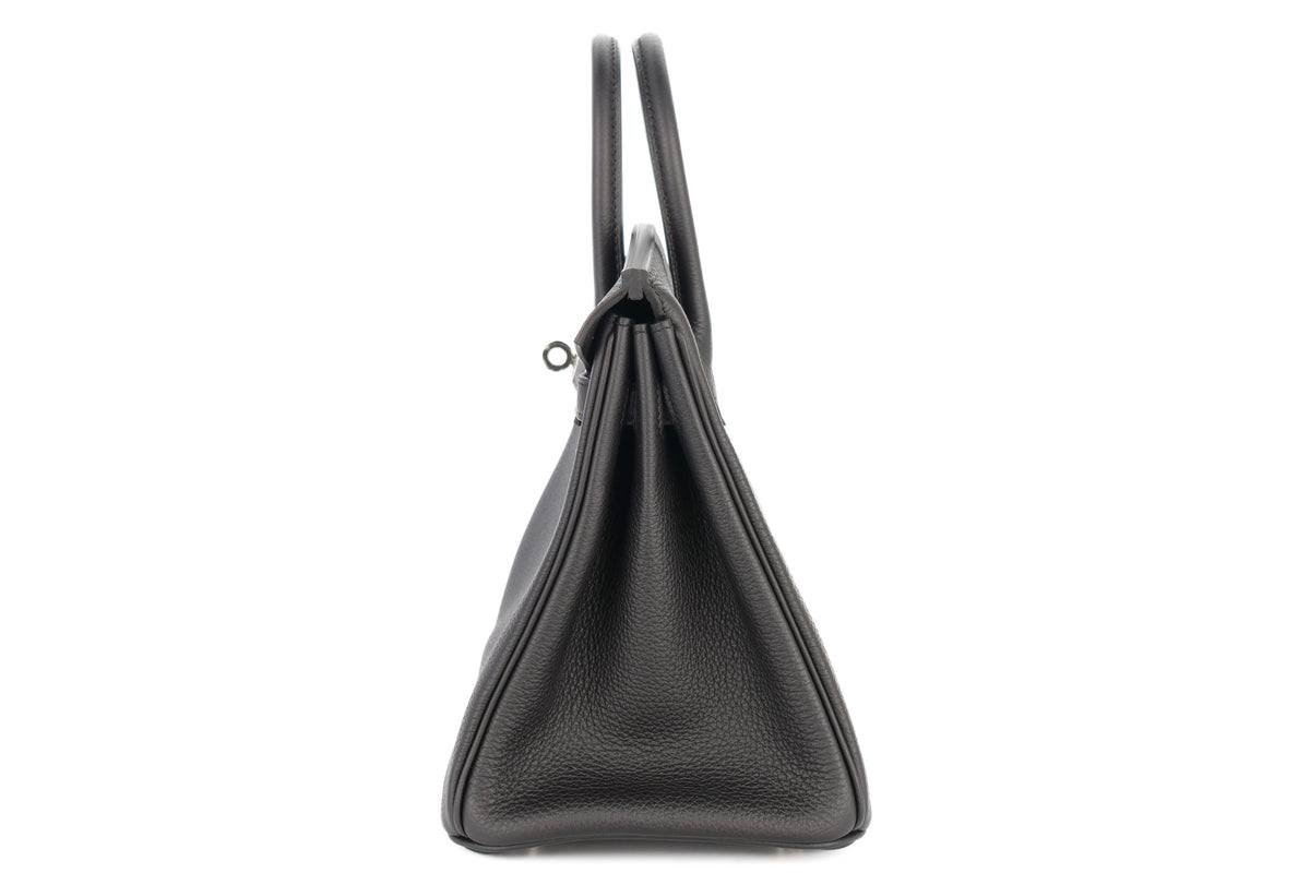 Hermès Birkin 25 Noir / Black Togo Palladium Hardware - view 4
