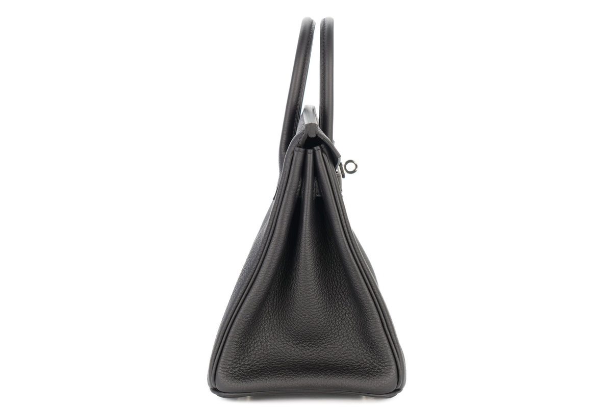 Hermès Birkin 25 Noir / Black Togo Palladium Hardware - view 5
