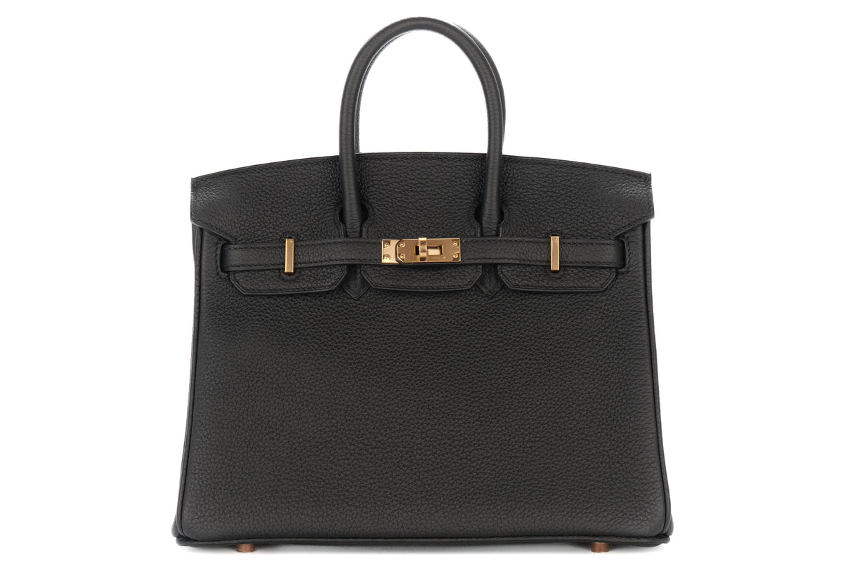 Hermès Birkin 25 Noir / Black Togo Rose Gold Hardware - view 1