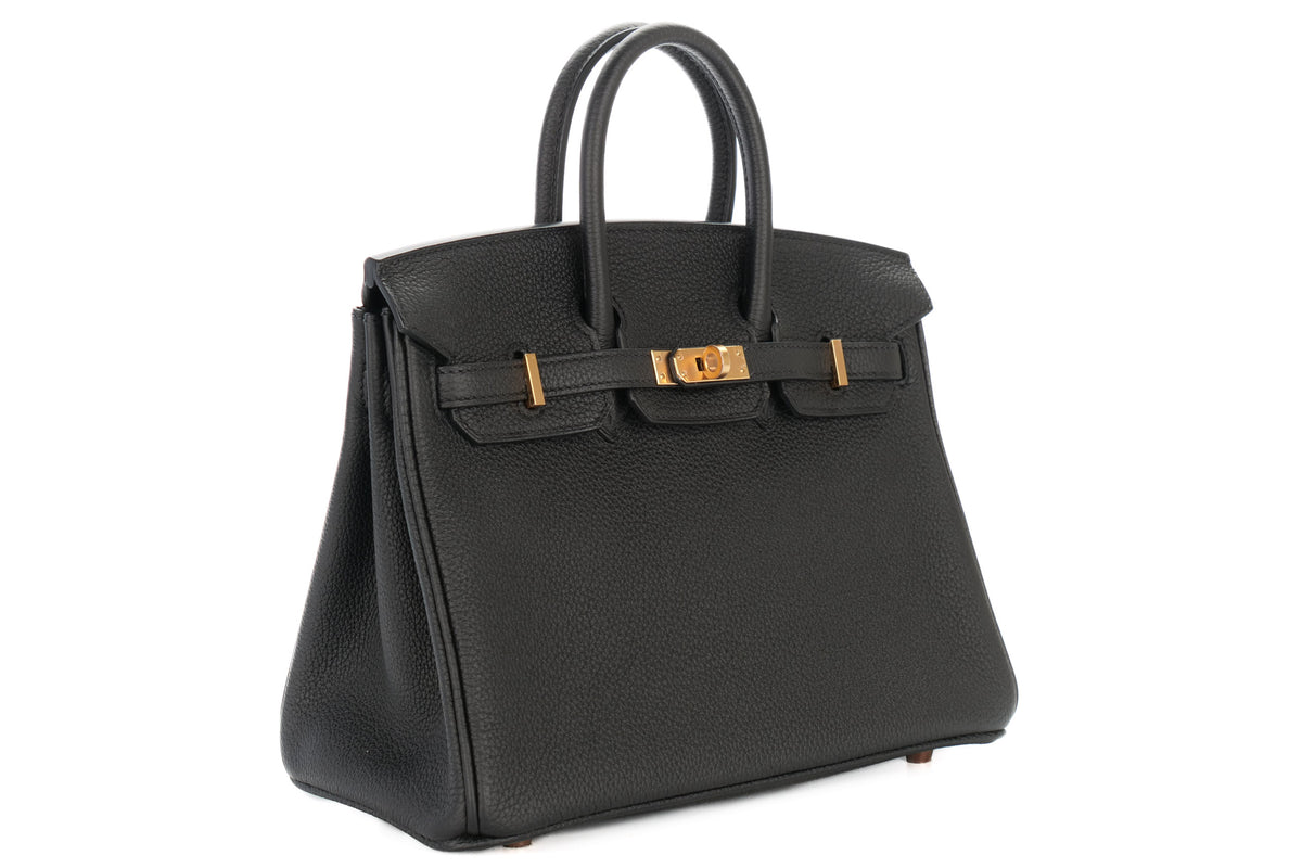 Hermès Birkin 25 Noir / Black Togo Rose Gold Hardware - view 2