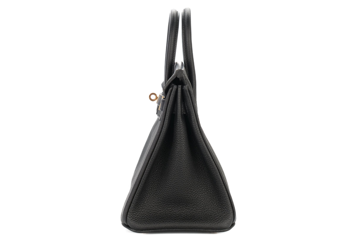 Hermès Birkin 25 Noir / Black Togo Rose Gold Hardware - view 4