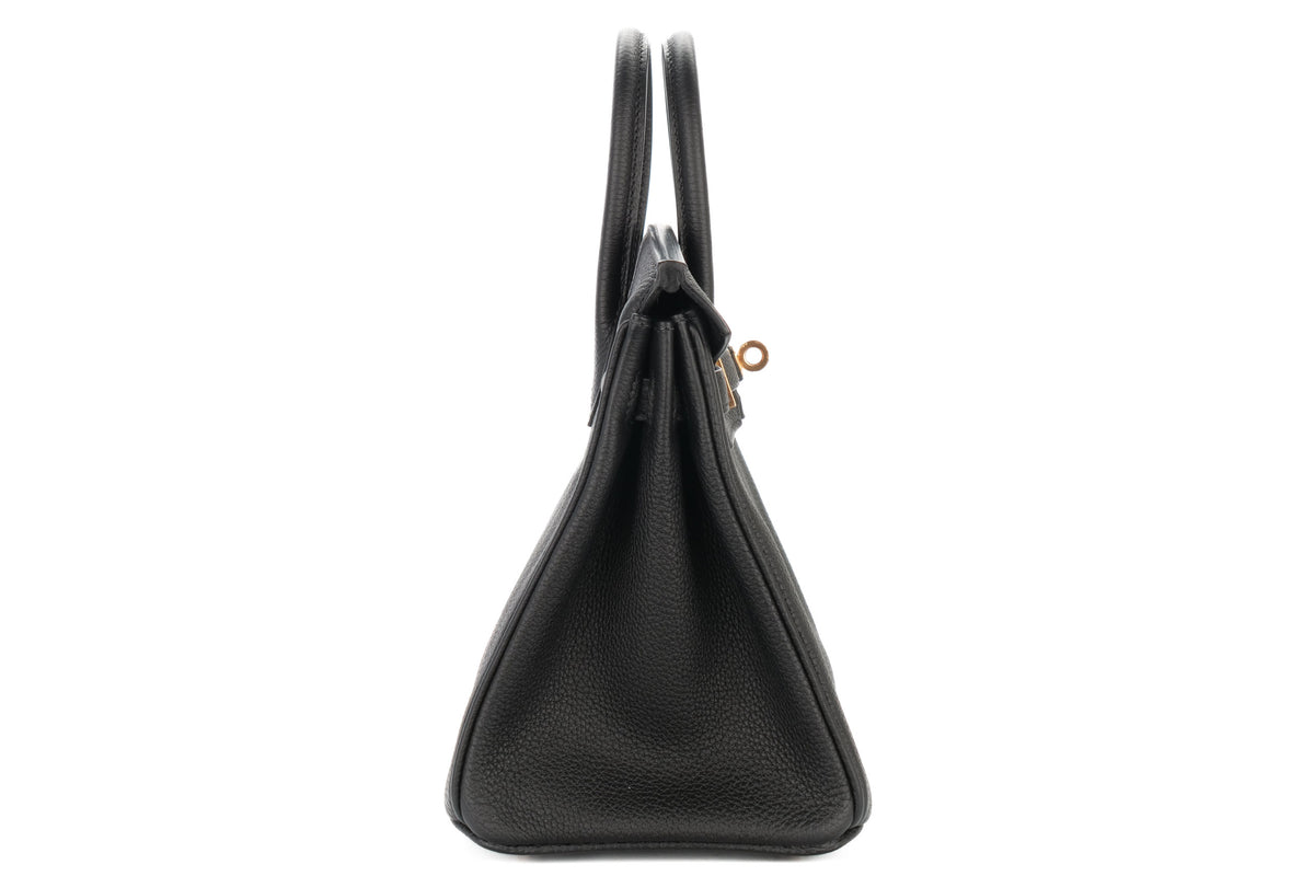 Hermès Birkin 25 Noir / Black Togo Rose Gold Hardware - view 5