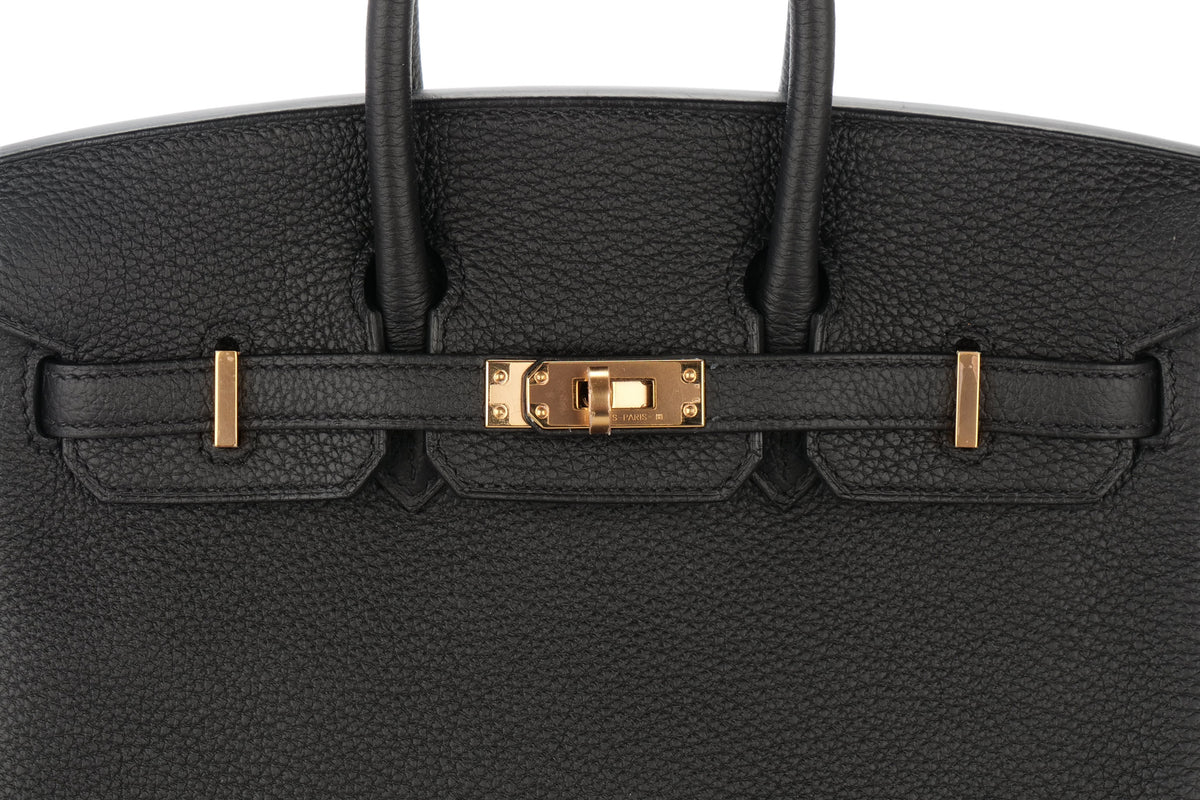 Hermès Birkin 25 Noir / Black Togo Rose Gold Hardware - view 7