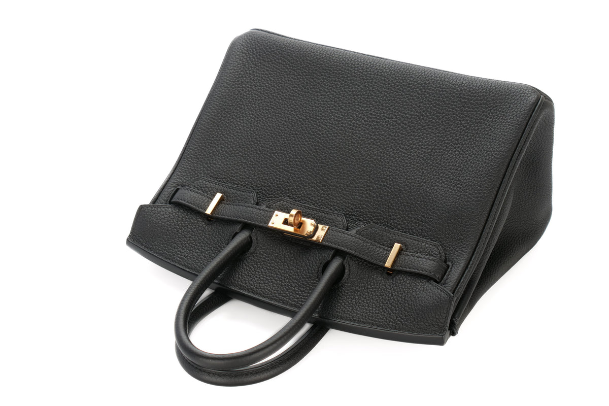 Hermès Birkin 25 Noir / Black Togo Rose Gold Hardware - view 8