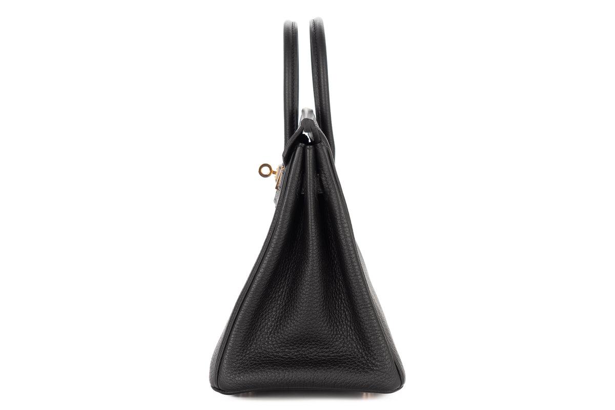 Hermès Birkin 25 Noir - Black Togo Rose Gold Hardware - view 4