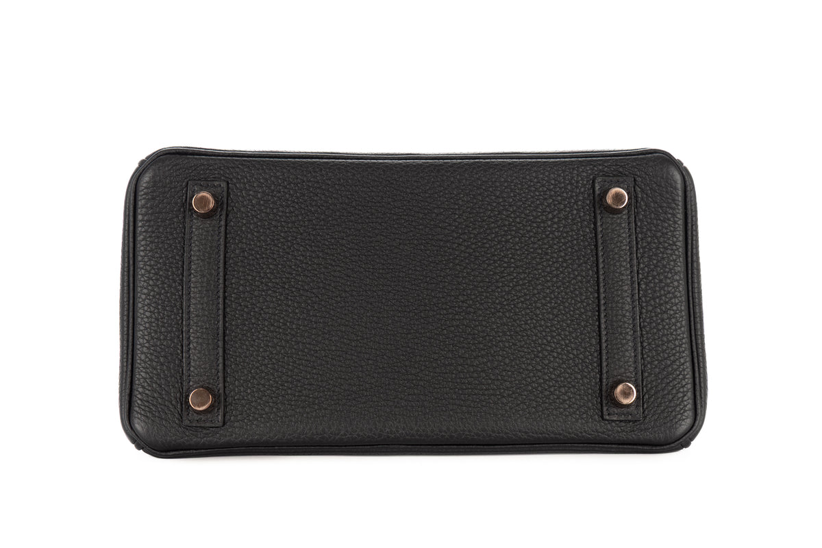 Hermès Birkin 25 Noir - Black Togo Rose Gold Hardware - view 6